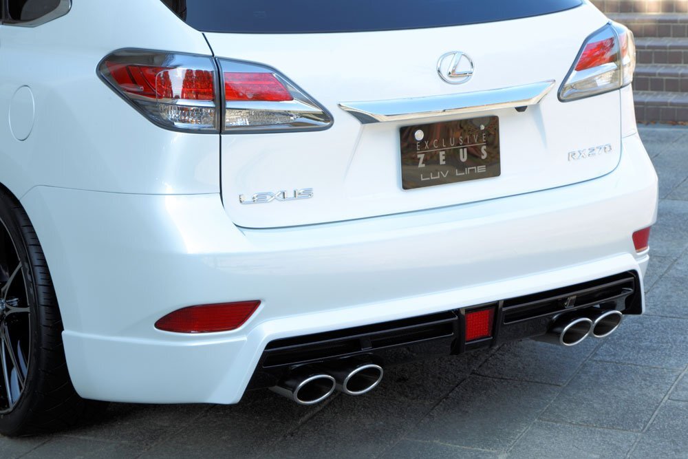 M'z SPEED リアアンダースポイラー ホワイト (077) FRP レクサス RX450h 10系 H24.4~H27.9 Fスポーツ/エアロバンパー付車 MC後拍卖