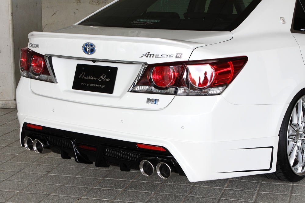 M'z SPEED リアアンダースポイラー ホワイトパールクリスタルシャイン (062) FRP クラウン ARS210 GRS214 H27.10~H30.5 アスリート MC後拍卖