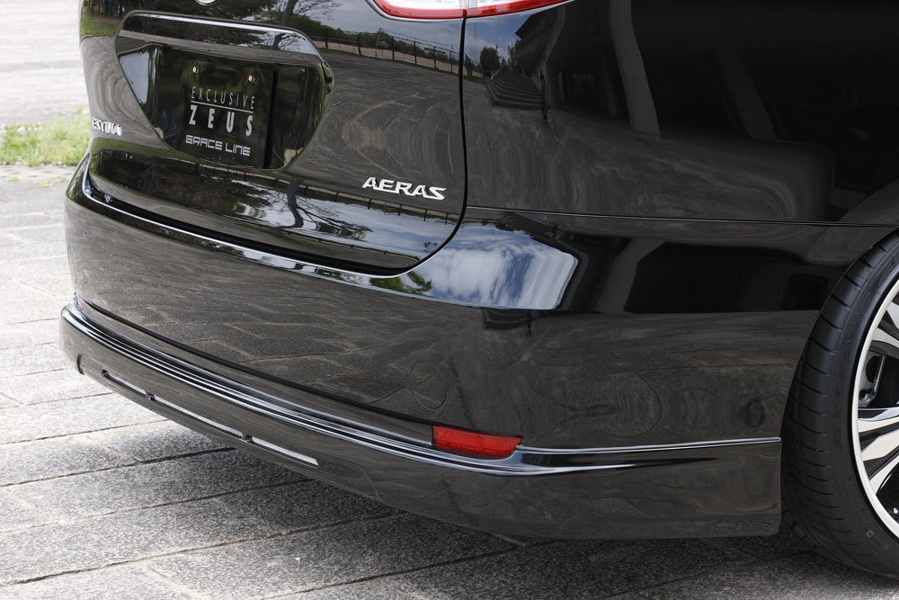 M'z SPEED リアアンダースポイラー(マフラーレス用) 未塗装 FRP エスティマハイブリッド AHR20W H28.6~R1.11 アエラス拍卖