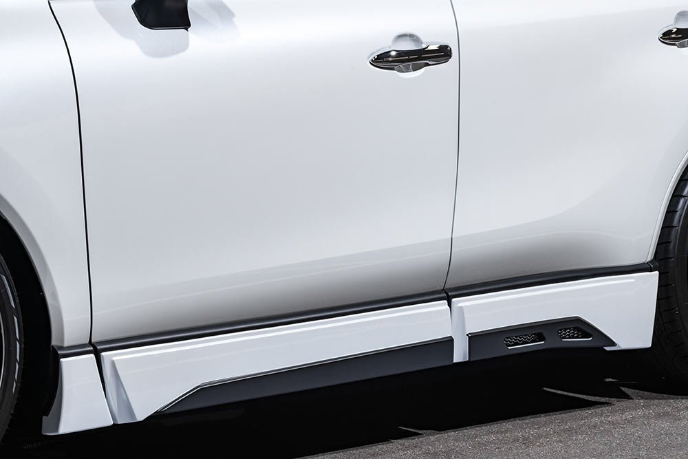 M'z SPEED サイドステップ プラチナホワイトパールマイカ (089) ABS ハリアー MXUA80 MXUA85 R2.6~拍卖