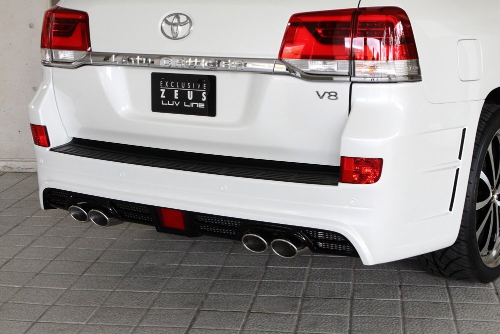 M'z SPEED リアバンパースポイラー 未塗装 FRP ランドクルーザー URJ202W H27.8~R3.7拍卖