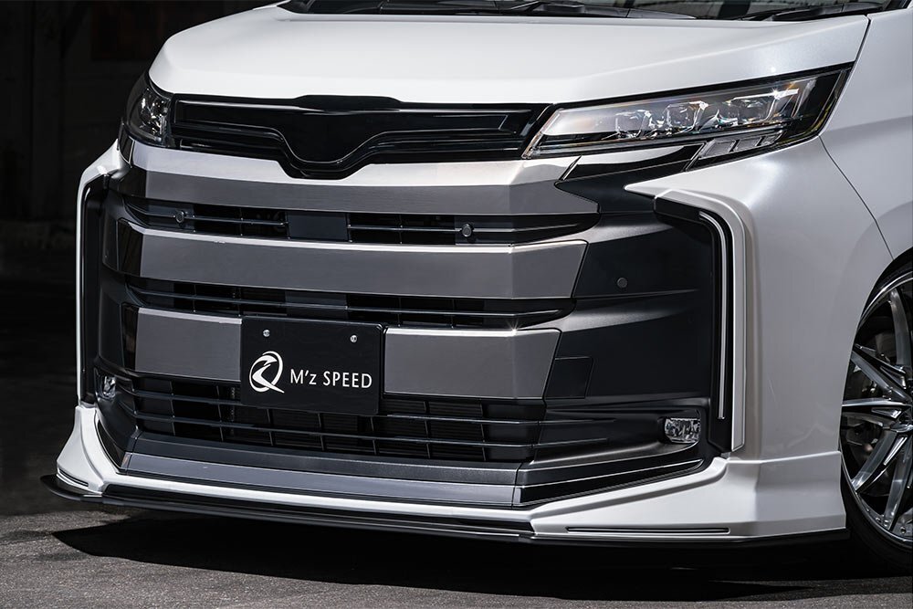 M'z SPEED フロントハーフスポイラー 塗り分け塗装 (218/BK) AES ノア ZWR90W ZWR95W R4.1~ ハイブリッドS-Z/S-G拍卖
