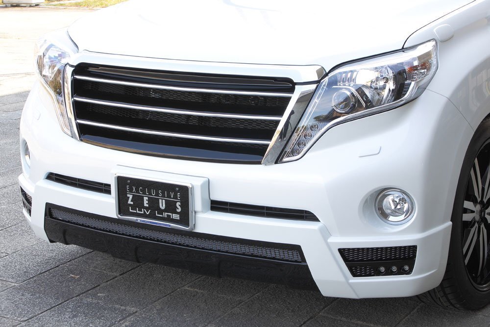 M'z SPEED フロントハーフスポイラー 塗り分け塗装 (070/202) FRP ランドクルーザープラド 150系 H25.9~H29.8 ソナー無車拍卖