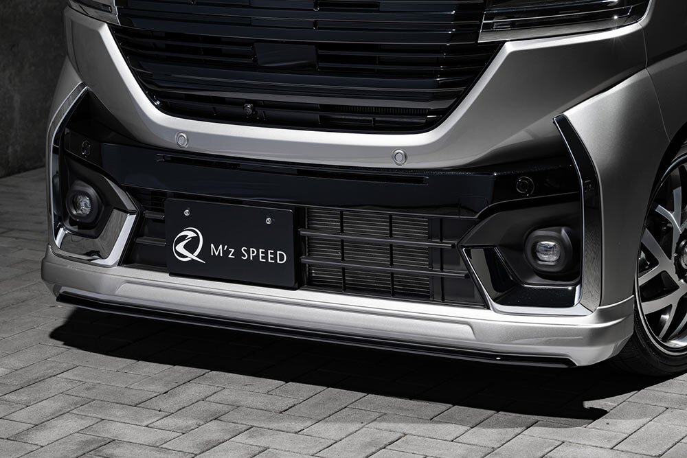 M'z SPEED フロントハーフスポイラー 塗り分け塗装 (ZVR/ZJ3) ABS スペーシアカスタム MK54S R5.11~拍卖
