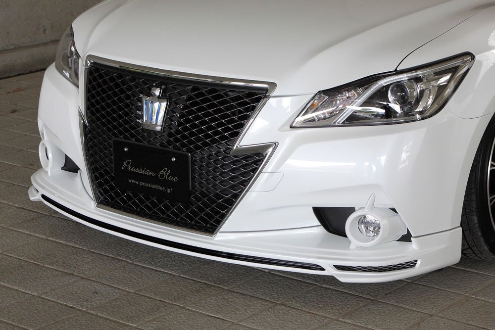 M'z SPEED フロントハーフスポイラー 未塗装 FRP クラウン GRS211 GRS214 H24.12~H27.9 アスリート MC前拍卖