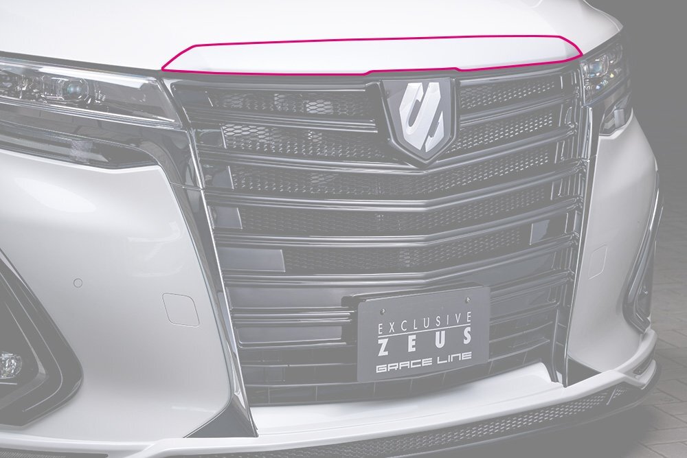 M'z SPEED フードトップモール 未塗装 FRP アルファードハイブリッド AYH30W H30.1~R5.5 G/X/エグゼクティブラウンジ MC後拍卖