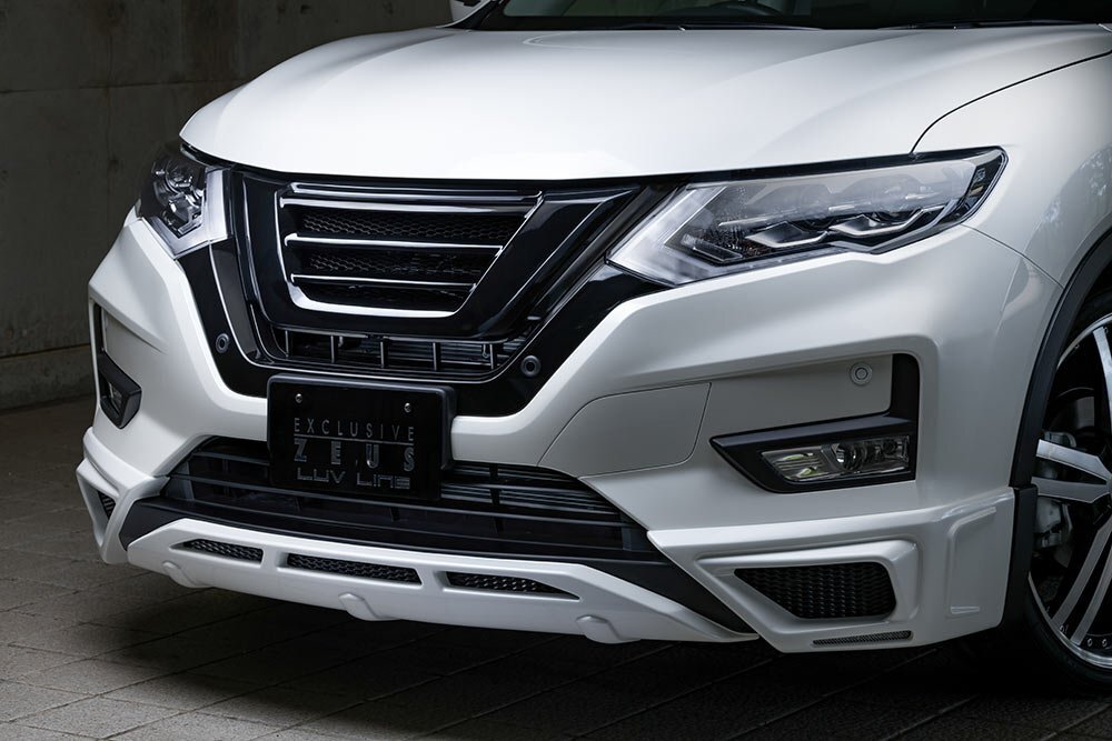 M'z SPEED フロントハーフスポイラー 未塗装 FRP エクストレイル HNT32 HT32 NT32 T32 H29.6~R2.9 20X/20S/ハイブリッド MC後拍卖