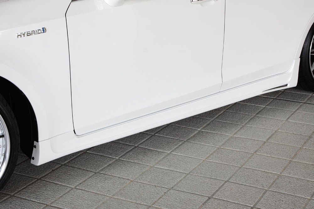 M'z SPEED サイドステップ ブラック (202) FRP クラウンハイブリッド AWS210 AWS211 H27.10~H30.5 アスリート MC後拍卖