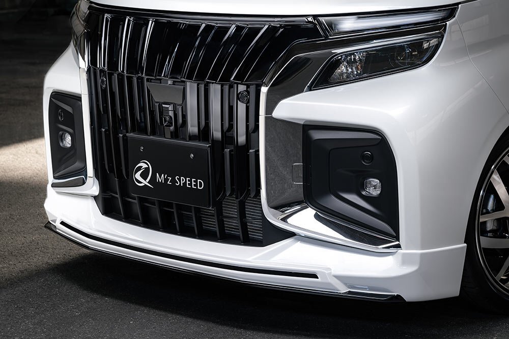 M'z SPEED フロントハーフスポイラー ピアノブラック ABS(表面アクリル) ソリオバンディット MAD7S R6.1~拍卖