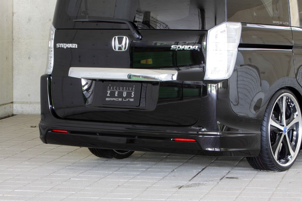 M'z SPEED リアアンダースポイラー ホワイトオーキッドパール (NH788P) FRP ステップワゴンスパーダ RK5 RK6 H24.4~H27.3 MC後拍卖