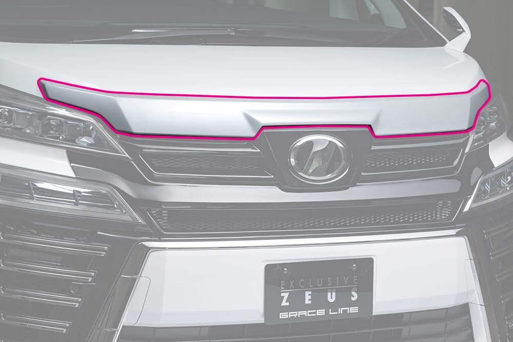 M'z SPEED フードトップモール ブラック (202) FRP ヴェルファイア 30系 H30.1~R5.5 ZG/Z/エグゼクティブラウンジZ MC後拍卖