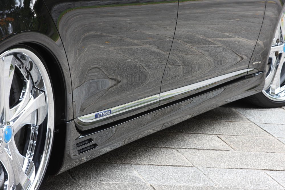 M'z SPEED サイドステップ 未塗装 FRP レクサス LS600h UVF45 H19.5~H21.9 MC前 ショート拍卖
