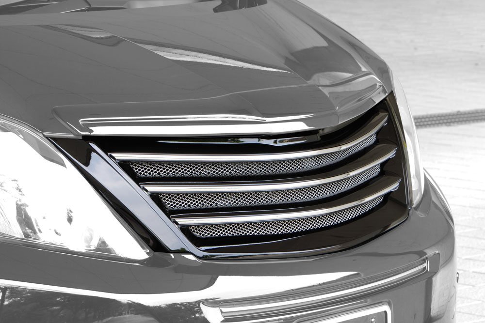 M'z SPEED フロントグリル ホワイト(070) FRP アルファード 20系 H23.11~H26.12 S MC後 カメラ無 ワイドモニター無 ミリ波レーダー無拍卖