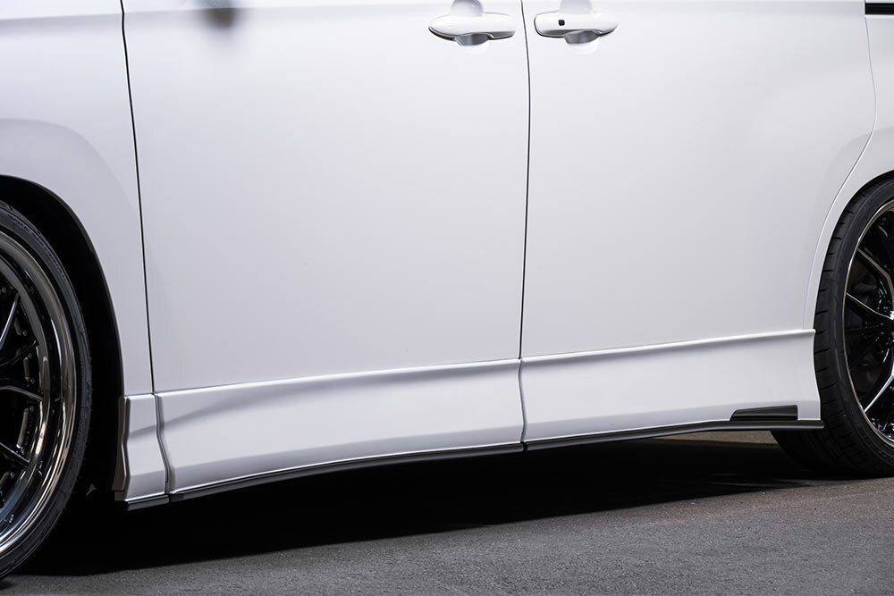 M'z SPEED サイドステップ 塗り分け塗装 (070/BK) AES ヴォクシー MZRA90W MZRA95W R4.1~ S-Z/S-G ユニバーサルステップ付車除く拍卖