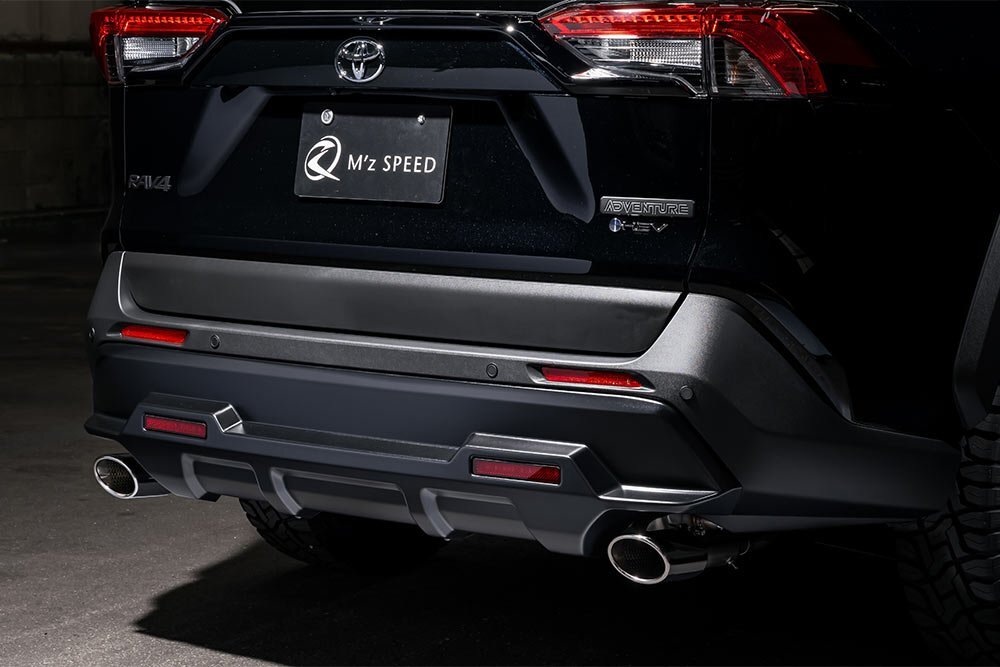 M'z SPEED リアバンパーガード つや消しブラック AES RAV4 AXAH54 MXAA54 H31.4~ アドベンチャー拍卖