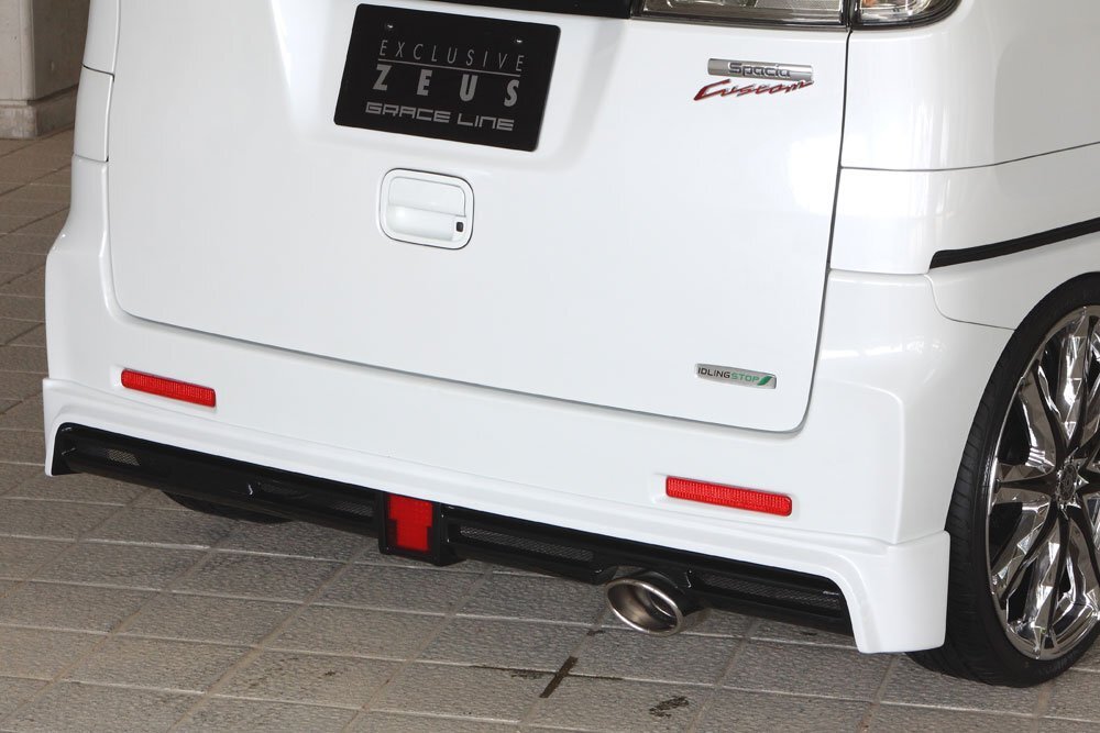 M'z SPEED リアアンダースポイラー 塗り分け塗装 (Z7T/ZJ3) FRP スペーシアカスタム MK32S H25.6~H27.4 MC前拍卖