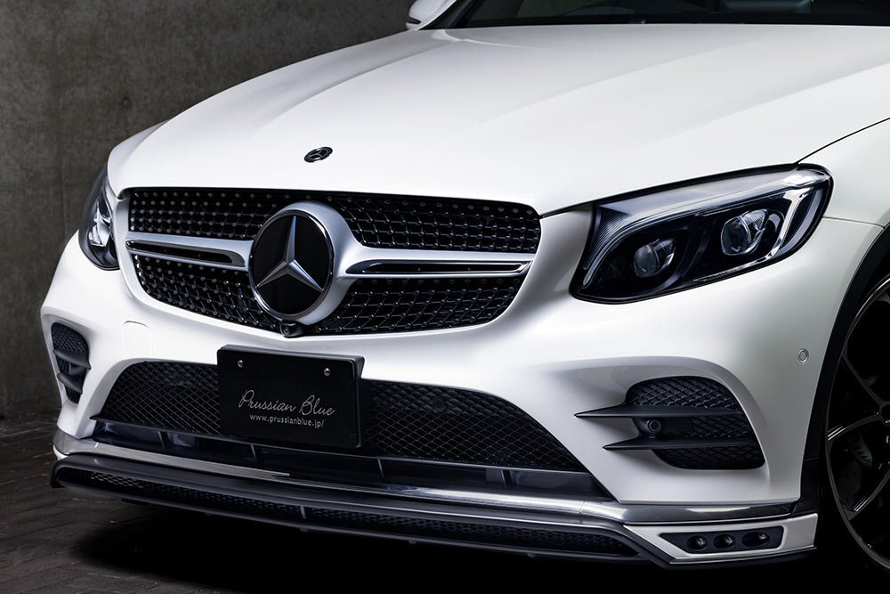 M'z SPEED フロントハーフスポイラー 未塗装 FRP メルセデスベンツ GLCクラス (C253) 253305C 253905C H29.7~R1.9 GLC220d 4マチック拍卖