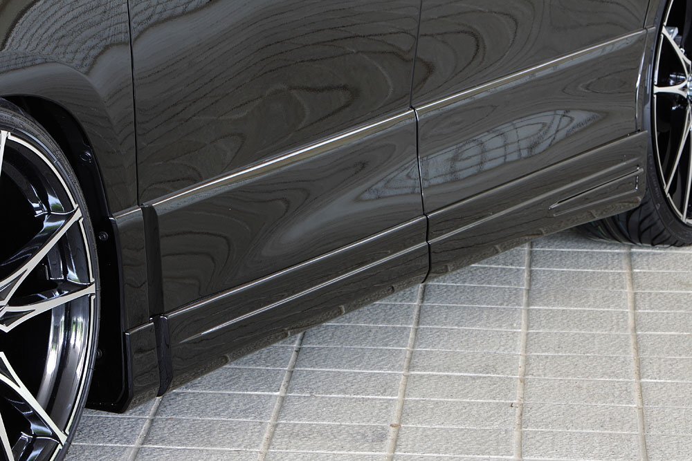 M'z SPEED サイドステップ ブラック (202) FRP ヴェルファイア ANH20W ANH25W GGH20W GGH25W H20.5~H23.10 Z MC前拍卖