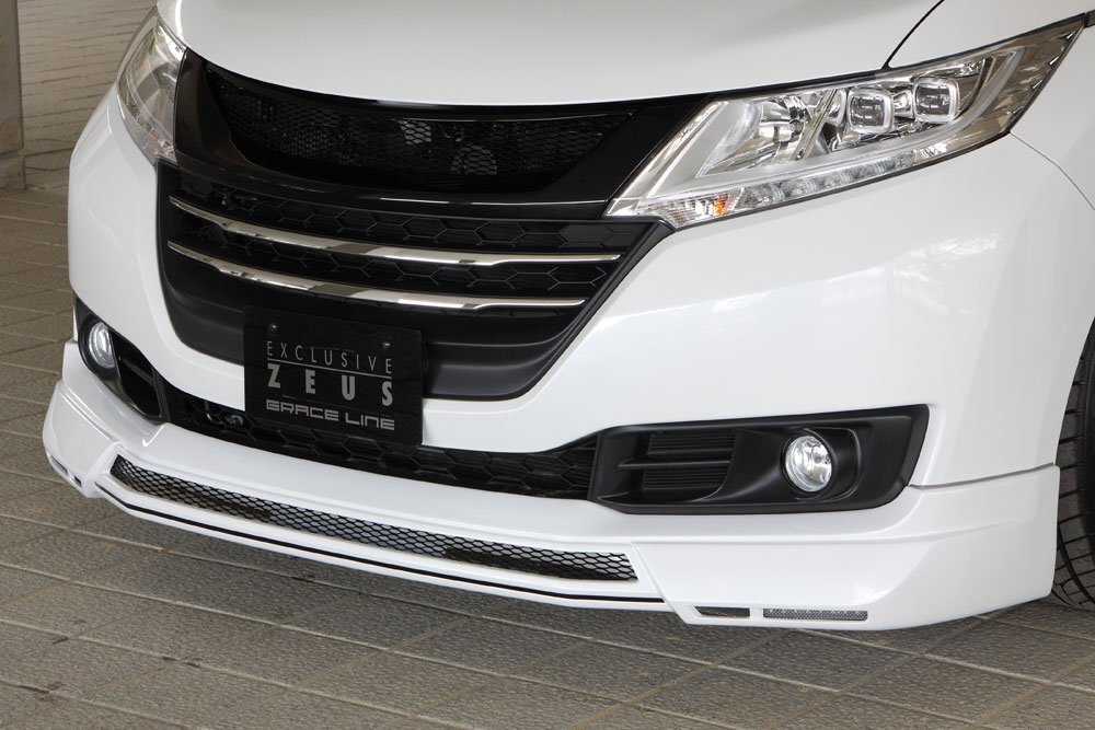 M'z SPEED フロントスポイラー クリスタルブラックパール (NH731P) FRP オデッセイ RC1 RC2 H25.11~H29.10 G/B/G/EX拍卖