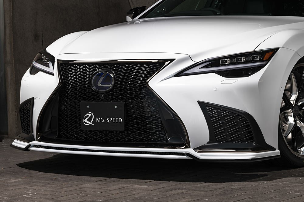 M'z SPEED フロントハーフスポイラー 未塗装 FRP レクサス LS500h GVF50 GVF55 R2.11~ Fスポーツ拍卖