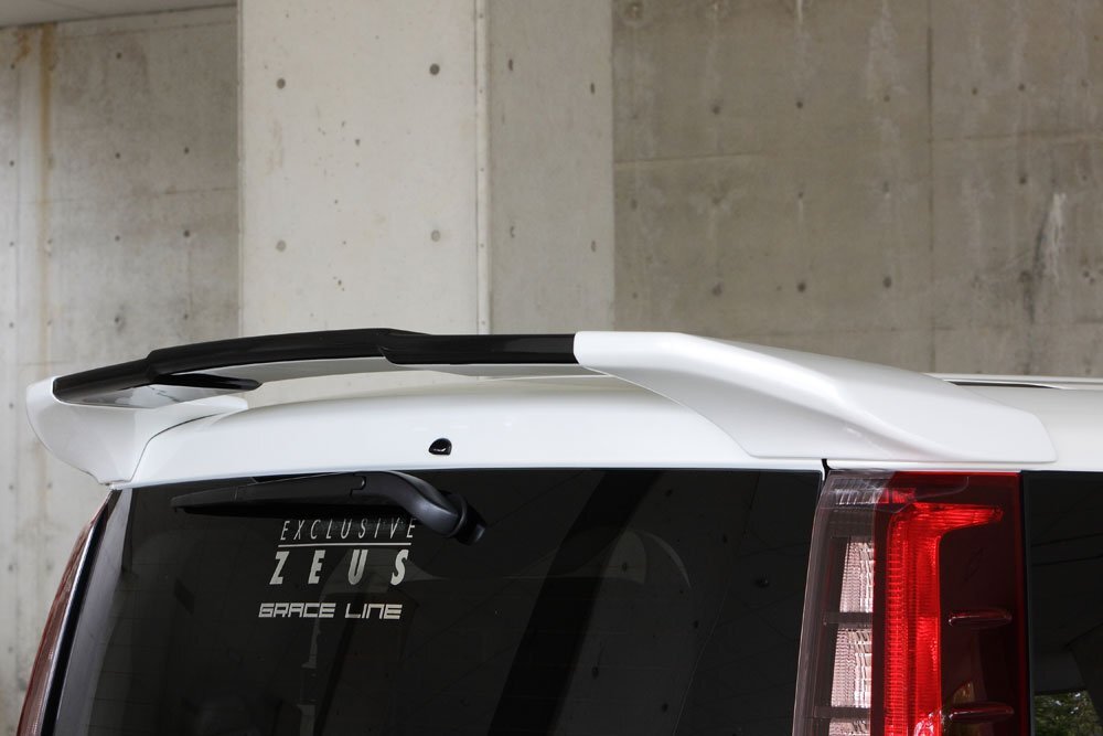 M'z SPEED リアウイング ホワイトパールクリスタルシャイン (070) FRP ノア ZWR80G H26.1~H29.7 ハイブリッドG/X MC前拍卖