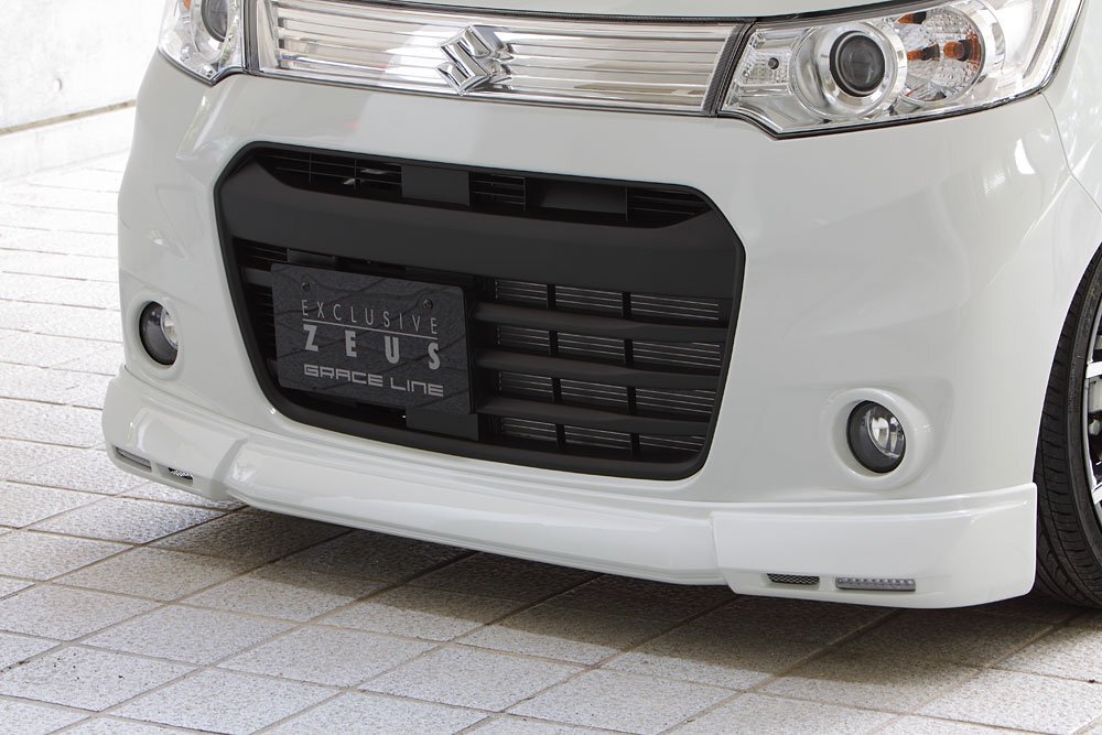 M'z SPEED フロントハーフスポイラー 未塗装 FRP ワゴンRスティングレー MH34S H25.7~H26.7拍卖