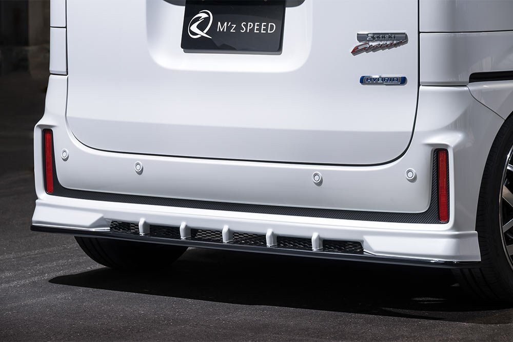 M'z SPEED リアアンダースポイラー 塗り分け塗装 (ZVR/ZJ3) FRP スペーシアカスタム MK53S R3.12~R5.10 ターボ FF拍卖