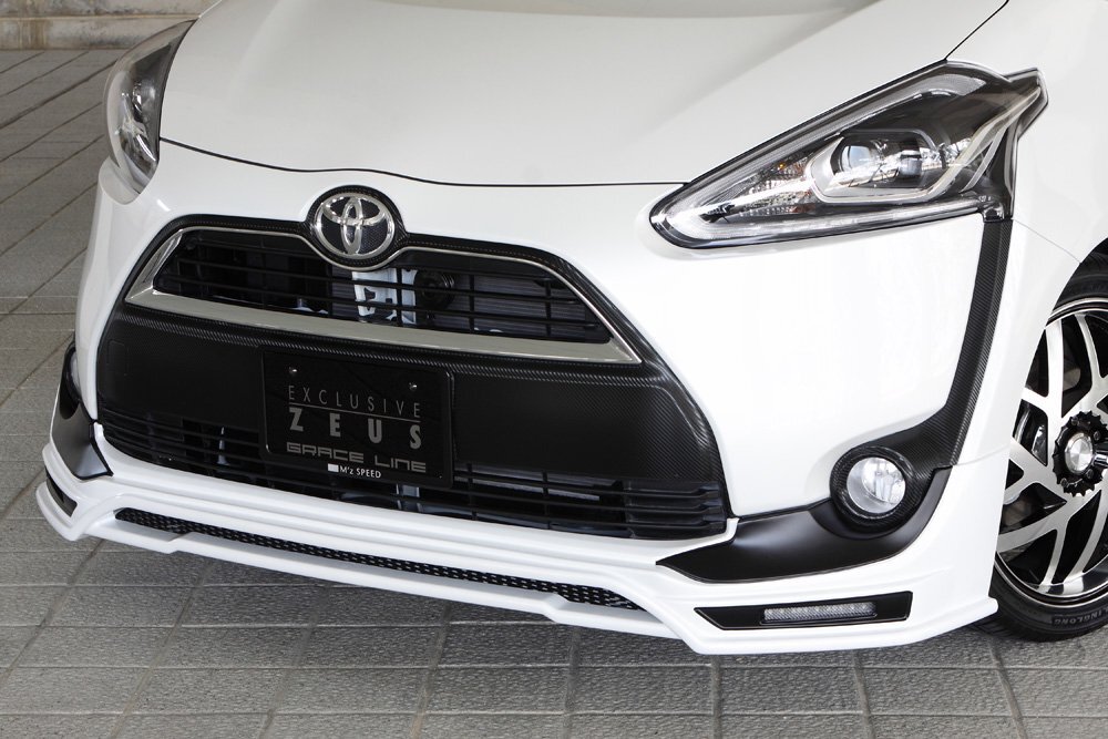 M'z SPEED フロントハーフスポイラー ブラック (209) FRP シエンタ NCP175G NHP170G NSP170G H27.7~H30.8拍卖