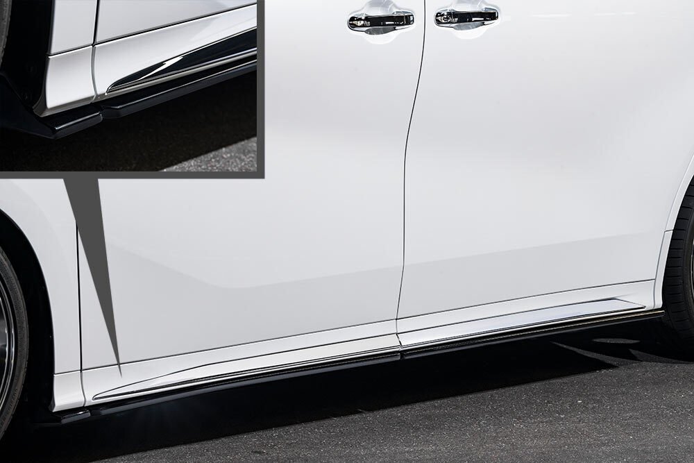 M'z SPEED サイドステップ ブラック (202) ABS アルファード 30系 H30.1~R5.5 エグゼクティブラウンジS/タイプゴールド MC後拍卖