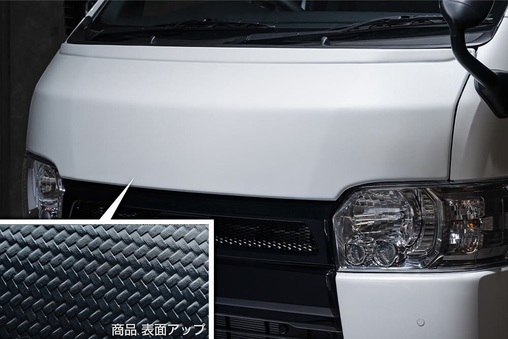 M'z SPEED エアロボンネット カーボン AES ハイエースバン KDH201K KDH201V KDH206K KDH206V TRH200K TRH200V H25.12~拍卖