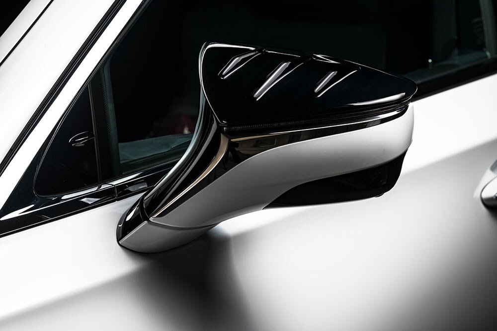 M'z SPEED ドアミラーカバー マットブラック 3Dプリンター出力 樹脂粉末焼結品 レクサス LS500h GVF50 GVF55 R2.11~ Fスポーツ拍卖