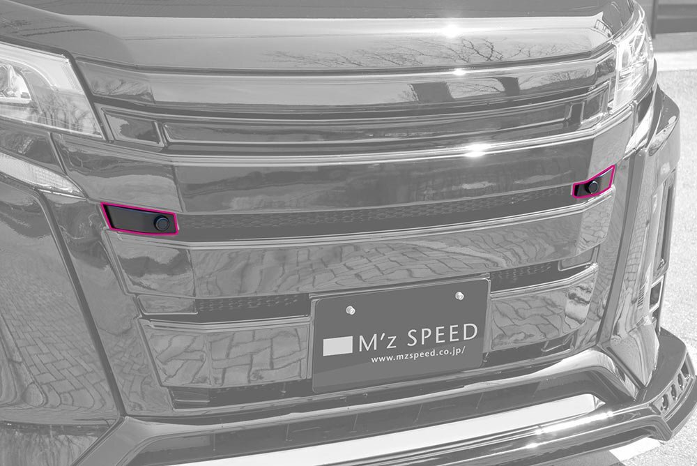 M'z SPEED クリアランスソナーアダプター 未塗装 FRP ノア ZWR80W H29.8~R3.12 ハイブリッドSi MC後 ICS付車拍卖