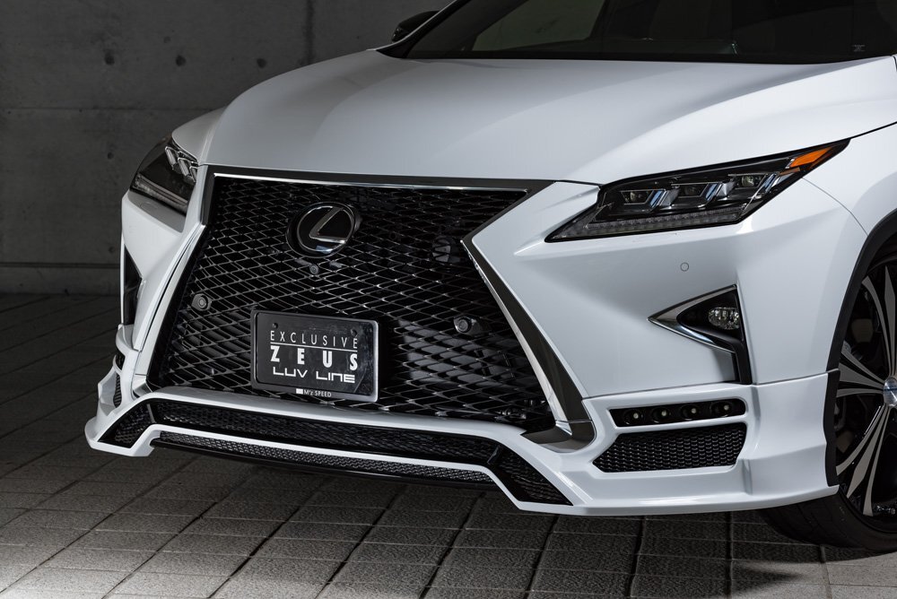 M'z SPEED フロントハーフスポイラー ブラック (212) FRP レクサス RX450h GYL20W GYL25W H29.12~R1.9 Fスポーツ拍卖