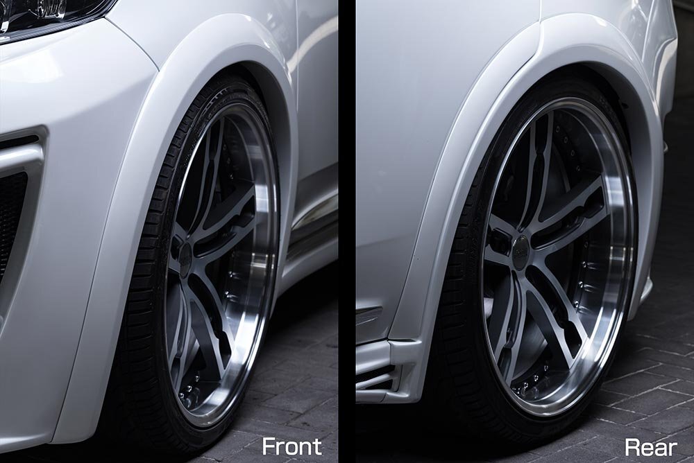 M'z SPEED オーバーフェンダー 未塗装 FRP ハリアーハイブリッド AVU65W H25.12~H29.5 MC前拍卖