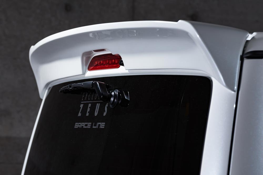 M'z SPEED リアウイング ホワイトパールクリスタルシャイン (070) FRP ハイエースバン 200系 H25.12~拍卖