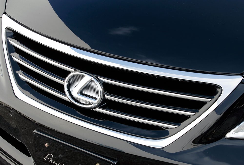 M'z SPEED フロントグリル 未塗装 FRP レクサス LS600h UVF45 H18.9~H21.9 MC前 ミリ波レーダー無車拍卖