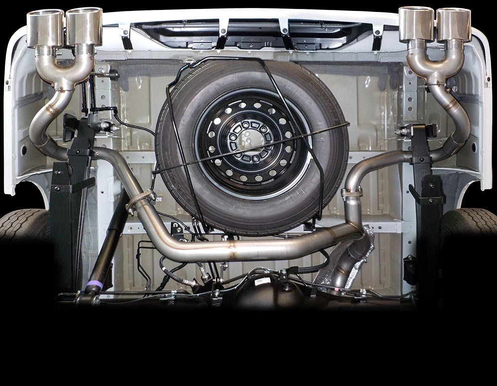 M'z SPEED エキゾーストシステム 左右4本出し (MZ106) チタン ハイエースバン 3DF-GDH211K R2.5~ 1GD-FTV スーパーGL ワイド拍卖