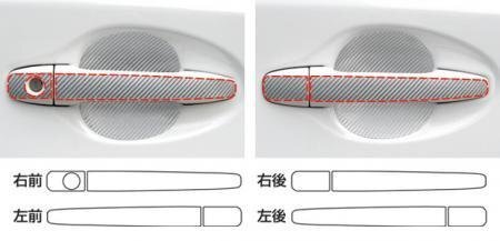 ハセプロ マジカルカーボン ドアノブ プリウス ZVW30 2009/5~拍卖