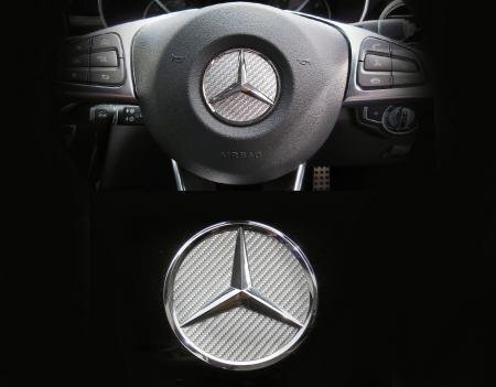 ハセプロ マジカルカーボン ステアリング・リアエンブレムセット ベンツ GLCクラス X253 2016/2~拍卖