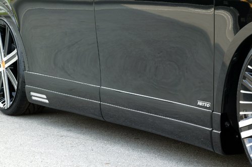 M'z SPEED サイドステップ ブラック (202) FRP ヴォクシー ZRR70G ZRR75G H19.6~H22.3 V/X/トランス-X MC前拍卖