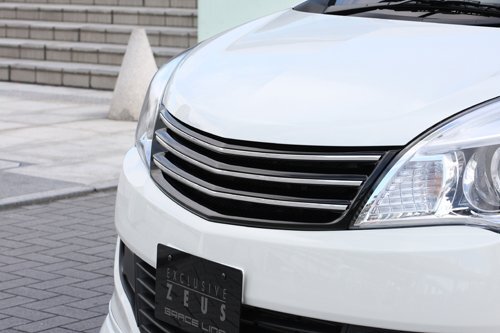 M'z SPEED フロントグリル ブルーイッシュブラックパール (ZJ3) FRP ソリオ MA15S H23.1~H25.10 MC前拍卖