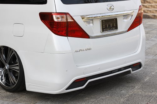 M'z SPEED リアバンパースポイラー(マフラーレス用) 未塗装 FRP アルファード ANH20W ANH25W GGH20W GGH25W H20.5~H23.10 MC前拍卖