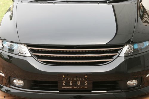 M'z SPEED フロントグリル ナイトホークブラックパール (B92P) FRP オデッセイ RB1 RB2 H18.4~H20.10 MC後拍卖