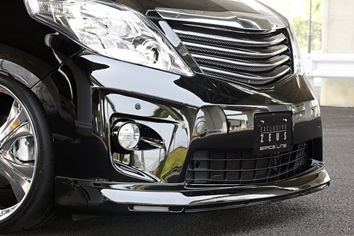 M'z SPEED フロントハーフスポイラー 未塗装 FRP アルファード ANH20W ANH25W GGH20W GGH25W H20.5~H23.10 S MC前拍卖