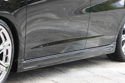 M'z SPEED サイドステップ プレミアムホワイトパール (NH624P) FRP フィット GE6 GE7 GE8 GE9 H22.10~H25.8 MC後拍卖