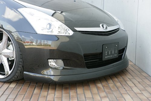 M'z SPEED フロントハーフスポイラー ブラックマイカ (209) FRP ウィッシュ ANE10G ANE11W ZNE10G ZNE14G H17.9~H21.3 MC後拍卖