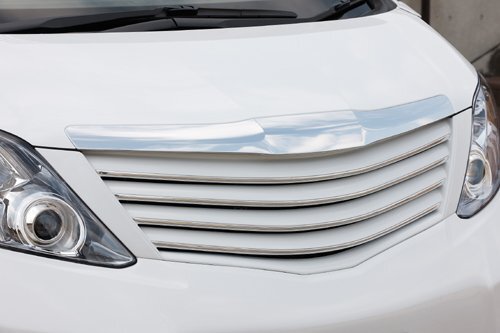 M'z SPEED フロントグリル ホワイト (070) FRP アルファード 20系 H20.5~H23.10 MC前 カメラ無車 ミリ波レーダー無車拍卖