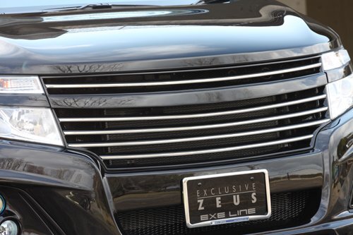 M'z SPEED フロントグリル 未塗装 FRP エルグランド PE52 PNE52 TE52 TNE52 H22.8~H26.3 MC前 アラウンドモニター無車拍卖