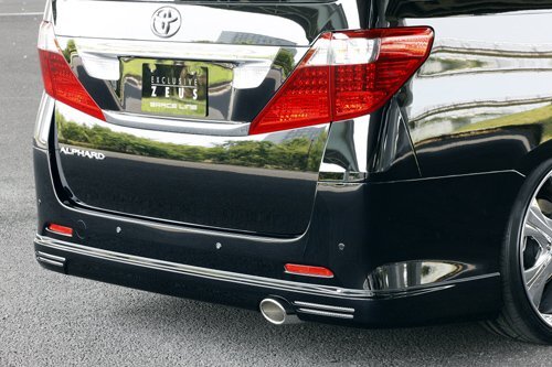 M'z SPEED リアアンダースポイラー(マフラー1本出し用) 未塗装 FRP アルファード ANH20W ANH25W GGH20W GGH25W H23.11~H26.12 S MC後拍卖