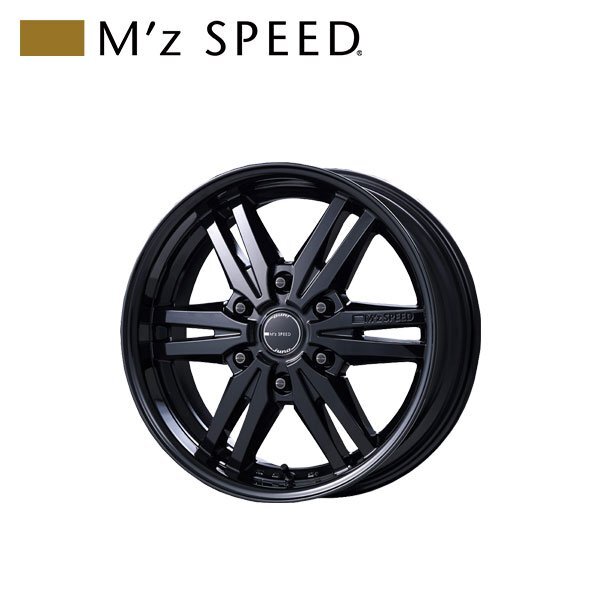 M'z SPEED juno 859 MONOBLOCK 17×6.5J PCD139.7 6H +38 ブラック 17インチ 鋳造1ピースアルミホイール 1本拍卖